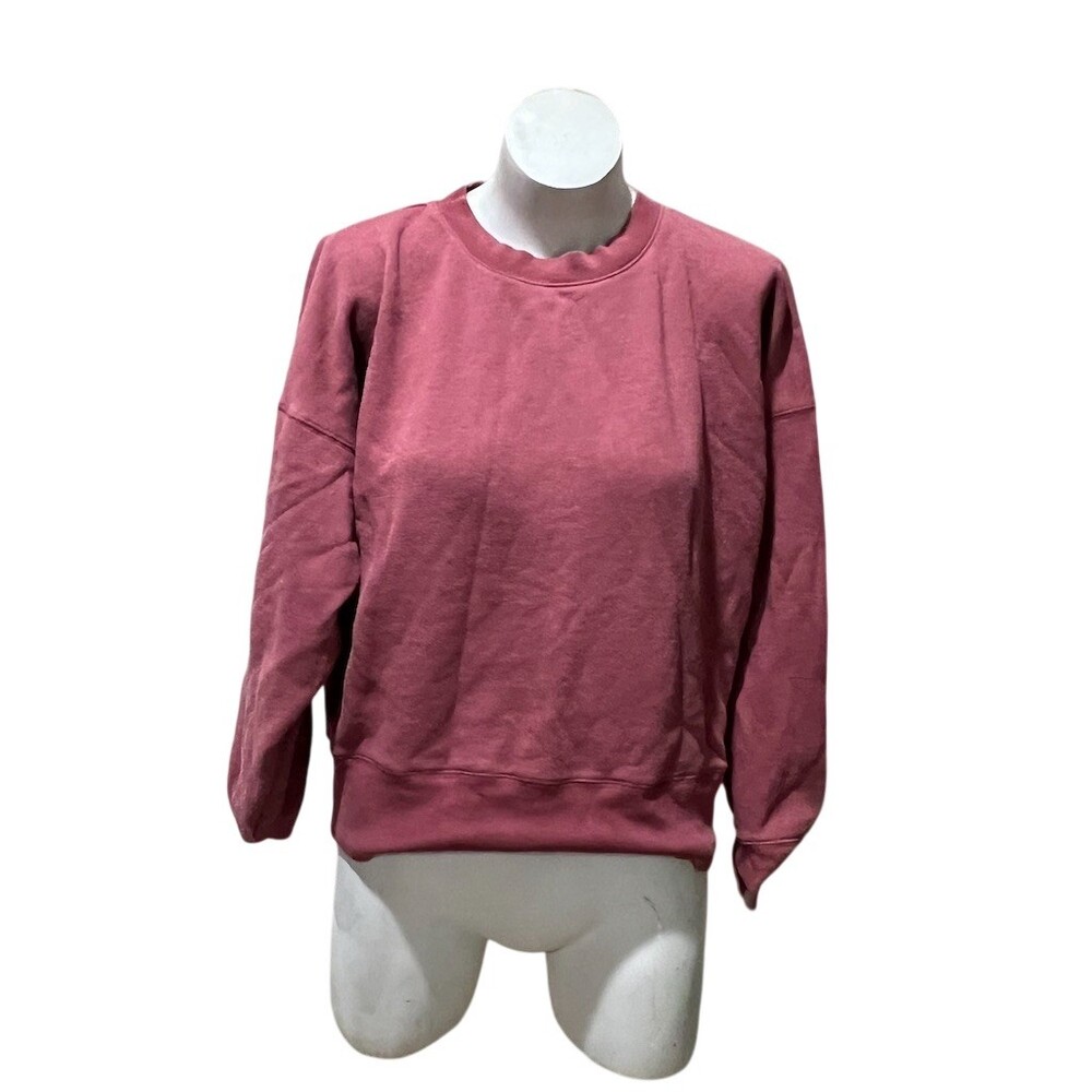 American Eagle Sweatshirt Womens Size S Dusty Rose Pink Crew Neck Pullover